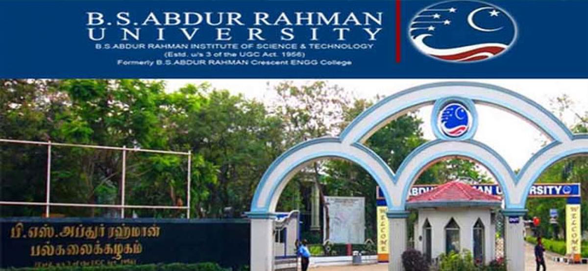 B.S. Abdur Rahman Institute of Science and Technology Fee Structure